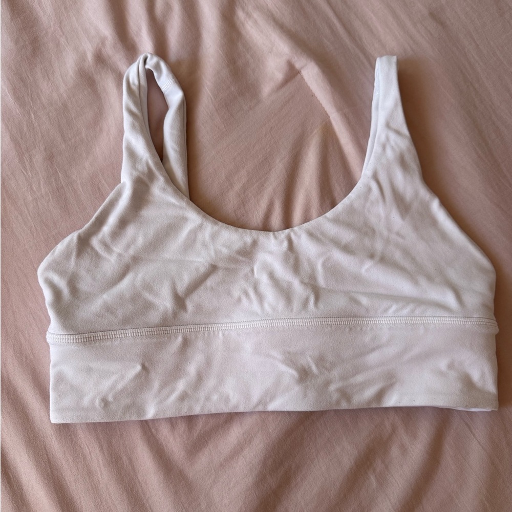 Lululemon white sports bra